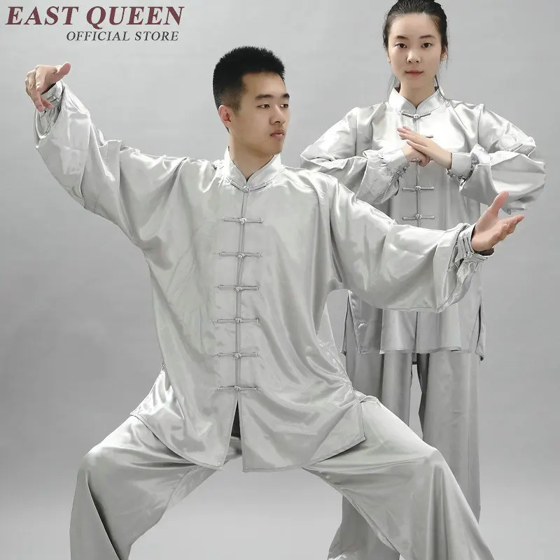 Китайская традиционная форма тайцзи сплошной цвет хлопок Тай чи костюм кунг-фу одежда для восточных единоборств для мужчин женщин KK483 Q