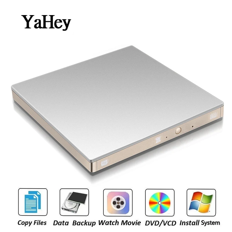 YAHEY USB 3 0 DVD рекордер привод Внешний Оптический cd rom плеер CD/DVD RW горелка Писатель
