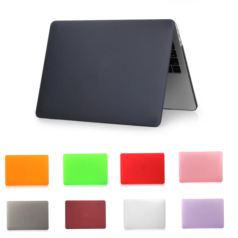 

Matte Crystal Transparent Case for Macbook Air Pro Retina 11 12 13 15 Touch Bar Full Body Hard Cover for New Macbook Air 13 2018