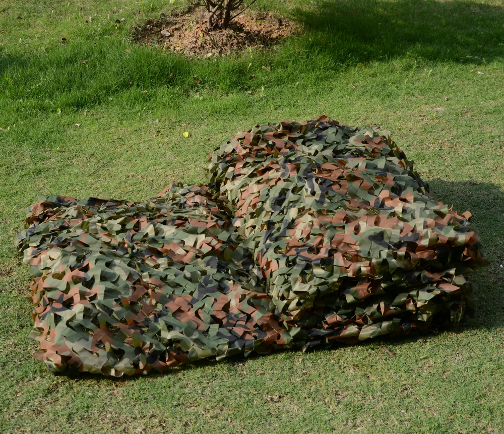 

2 X 3M Military Camouflage Net Woodlands Leaves Camo Cover For Camping Hunting