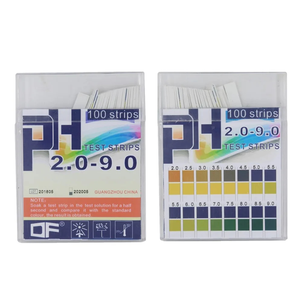 Litmus pH Test Strips, Universal Application Alkaline Acid pH 2.0 9 for