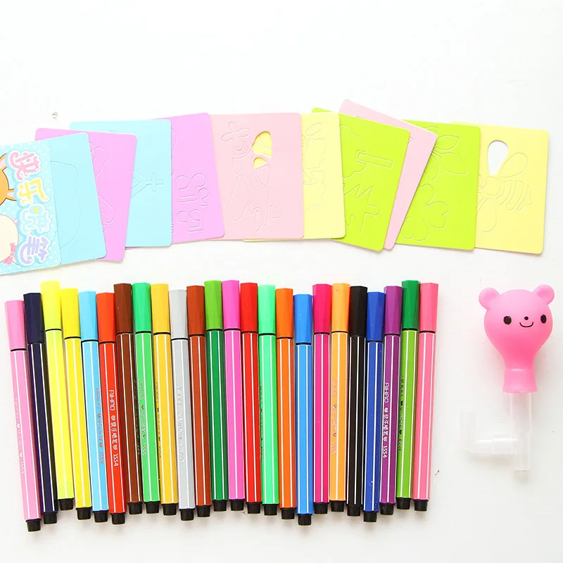 Download Cute Kawaii 12/18/24 Colors Washable Watercolor Pen ...