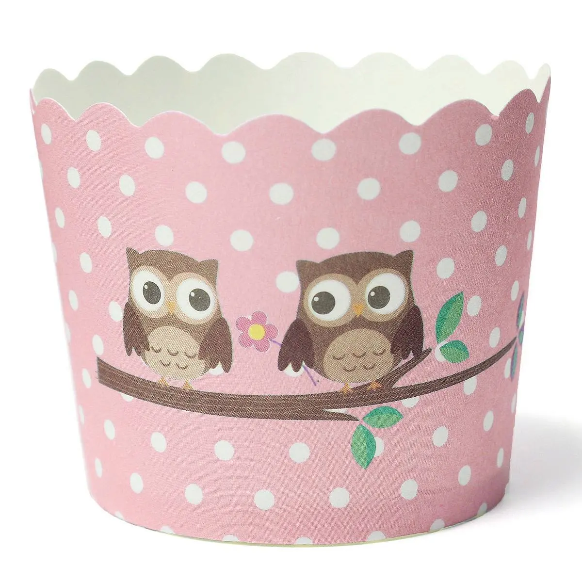 

Cupcake muffin tin paper cases hard paper muffin cup 6 * 4.5 * 5 CM 50pcs - owl pattern