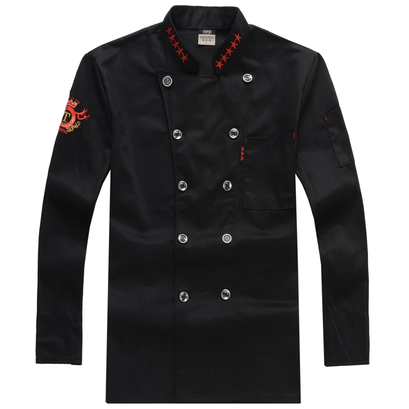 

Chef Uniform Long-sleeved Work Uniforms Chef Jacket Cooks Clothing