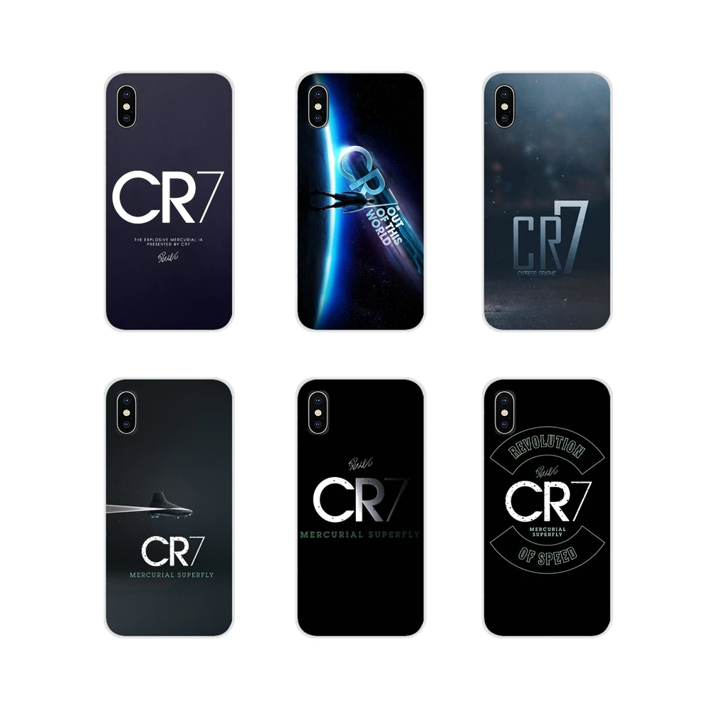 

For Samsung Galaxy S4 S5 MINI S6 S7 edge S8 S9 S10 Plus Note 3 4 5 8 9 TPU Skin Cover CR7 logo cristiano ronaldo 7 Football Star
