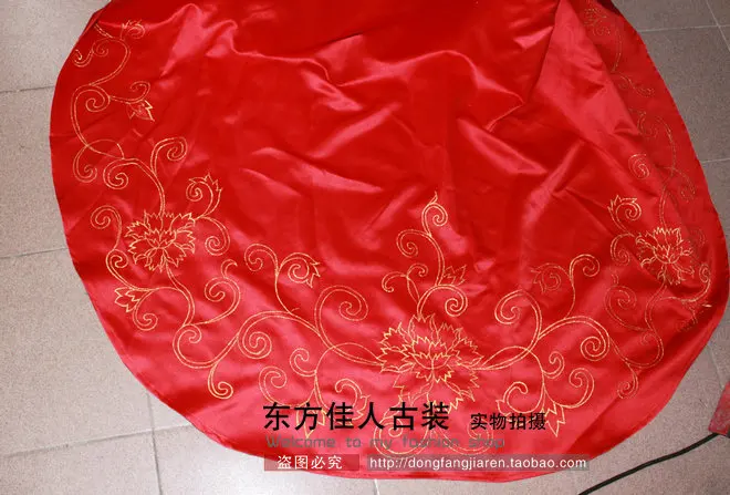 ТВ игра Сяо 'аоцзянху улыбающийся горд Странник актер Dongfang бубаи вышивка красный свадебный костюм ханьфу с длинным хвостом