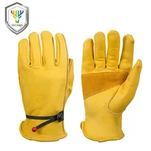 OZERO новые мужские рабочие водительские перчатки из яловой кожи защита безопасности одежда Безопасность Рабочая Сварка теплые перчатки для мужчин 0003
