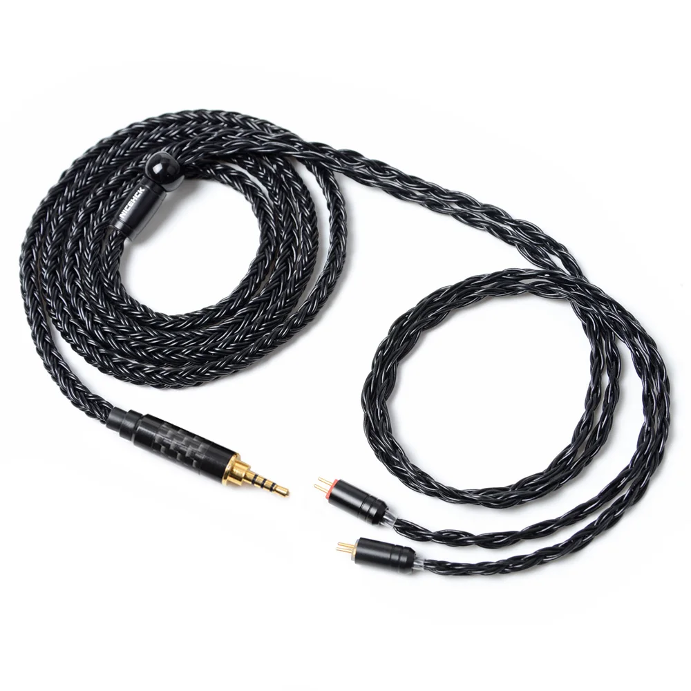 NICEHCK 16 Core посеребренный кабель 3,5/2,5/4,4 мм разъем MMCX/2Pin кабель для TFZ KZAS10/ZS10 CCAC16/C10 NICEHCK NX7/M6/EBX/F3