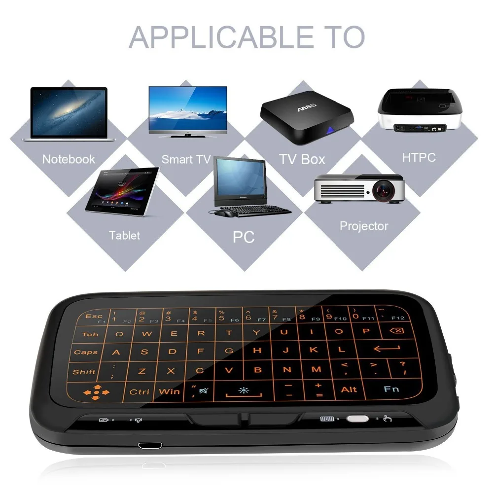 Mini Tastiera Wireless con touchpad per Smart TV, TV box, xbox, ps3 -  Tastiere - Mouse e Tastiere - Computer