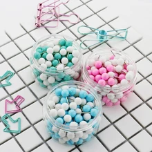 Продажа Пачка маленькая sweety 150 шт./компл. новый офис Thumbtacks PushPins металлический штырь Офис Школьные принадлежности из пробки стены гвозди фото стена H0027