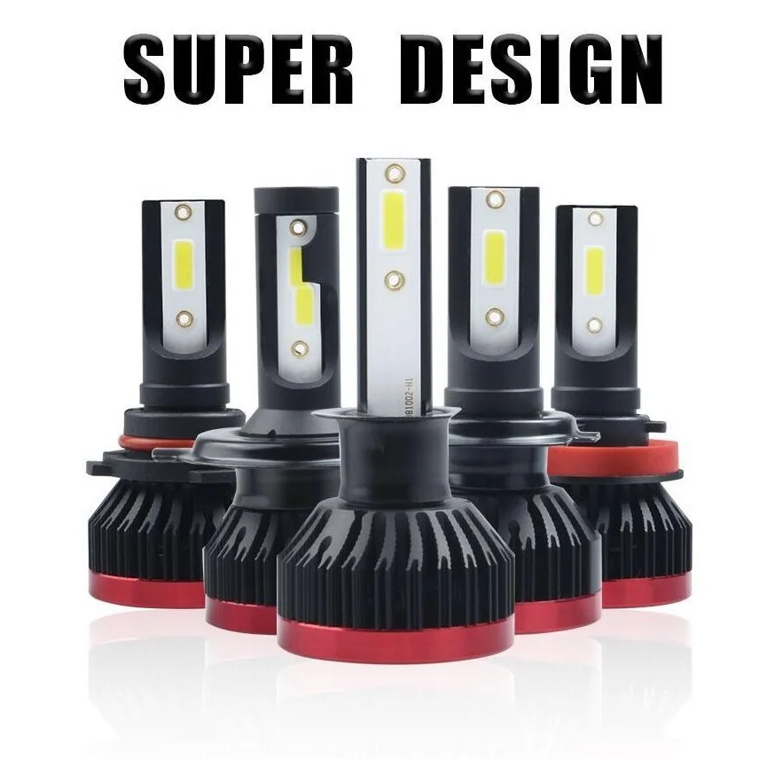 Мини Canbus Turbo H7 светодиодный светильник с головкой лампа Luces Para автомобильный 12V 24V