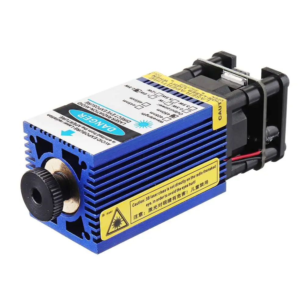 

2500mW Blue Laser Module 3-Pin DIY Laser Engraving Module Fits 3018 CNC Router