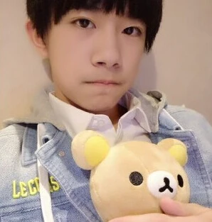 

1pcs 20cm 2015 Tfboys book kuma doll easy bear doll teddy bear dolls gift funny present cute plush toy lovely for your friends