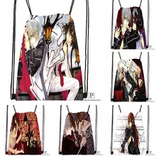 Изготовленный На Заказ вампир. рыцарь. полный. Походная сумка на шнурке милый рюкзак для детей(черная спинка) 31x40 см#180531-04-18