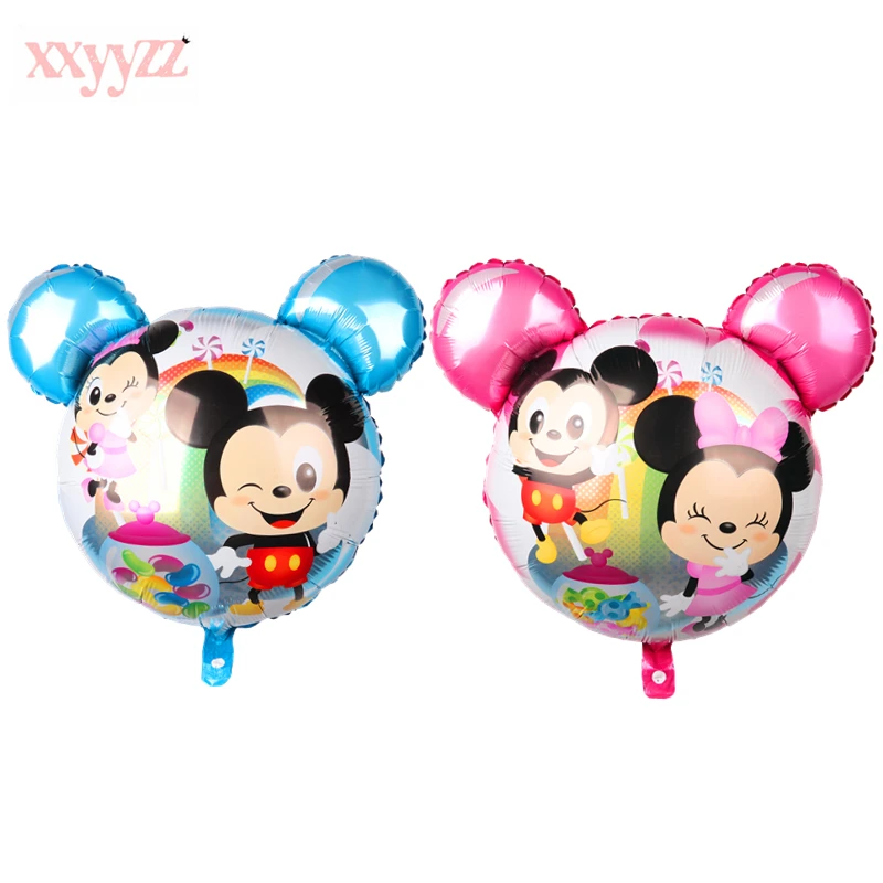 

XXYYZZ New Mickey Head Minnie Head Cake Balloon Party Supplies Balloons Birthday Decoration Children's Toy Balloons