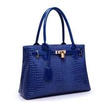 Women handbags Famous brand designer Luxury leather handbags women messenger bag Ladies crocodile pattern Shoulder bag HJLN1367