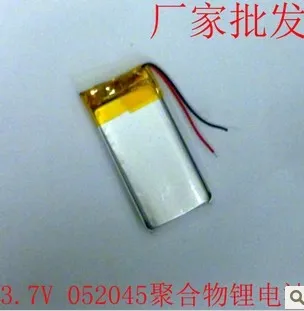 

3.7V rechargeable lithium polymer battery 052045 MP3 / 4/5 Bluetooth radio battery monitoring 450mah