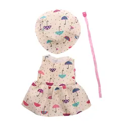 Платье шляпа пояс Одежда Американская кукла аксессуары подарок для Chilren Bjd 18-дюймовая кукла