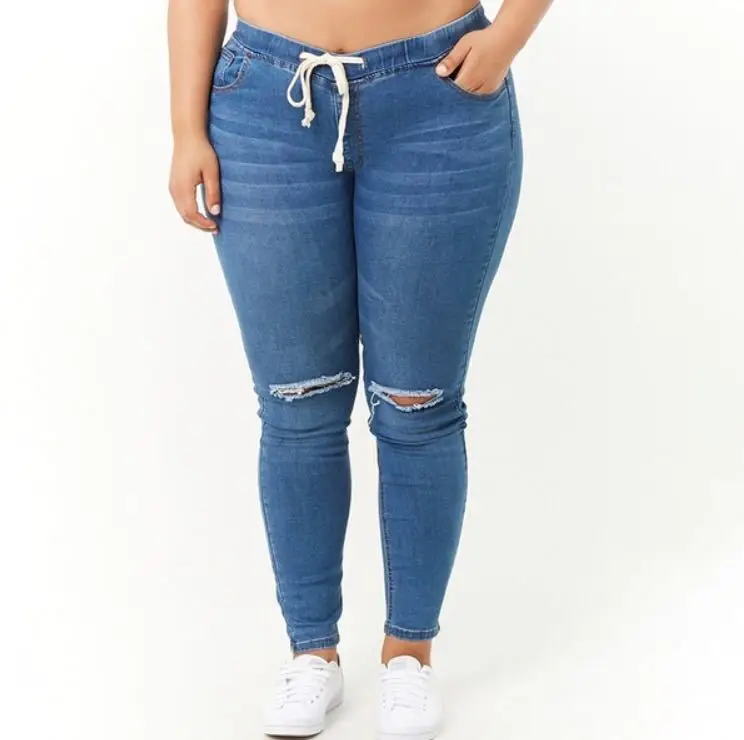 Ladies elastic Jeans plus big size, 4XL to 7XL high waist trouser aesthetic, denim mom,jean boyfriend for women,zaraing ankle