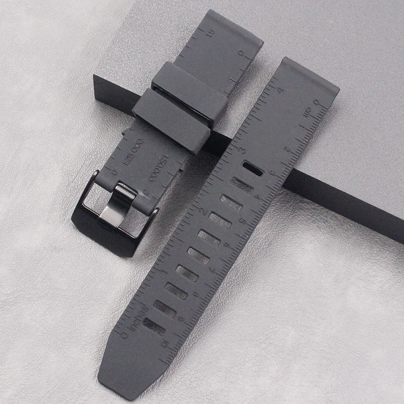 Men's Silicone Strap 23mm Watch Accessories for Lumenos3051 3057 6400 8821 3081 Women's Outdoor Sports Waterproof Rubber Strap
