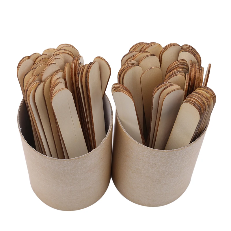 

2019 Hot Sale Wooden Coffee Tea Stirrers Mixers Craft Stick Paddle Pop Sticks Disposable DIY Blank Wooden Sign 35/50 Pcs/Set