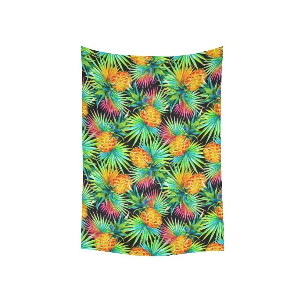 Summer Tropical Beach Wall Art Home Decor, Pineapple and Tropical