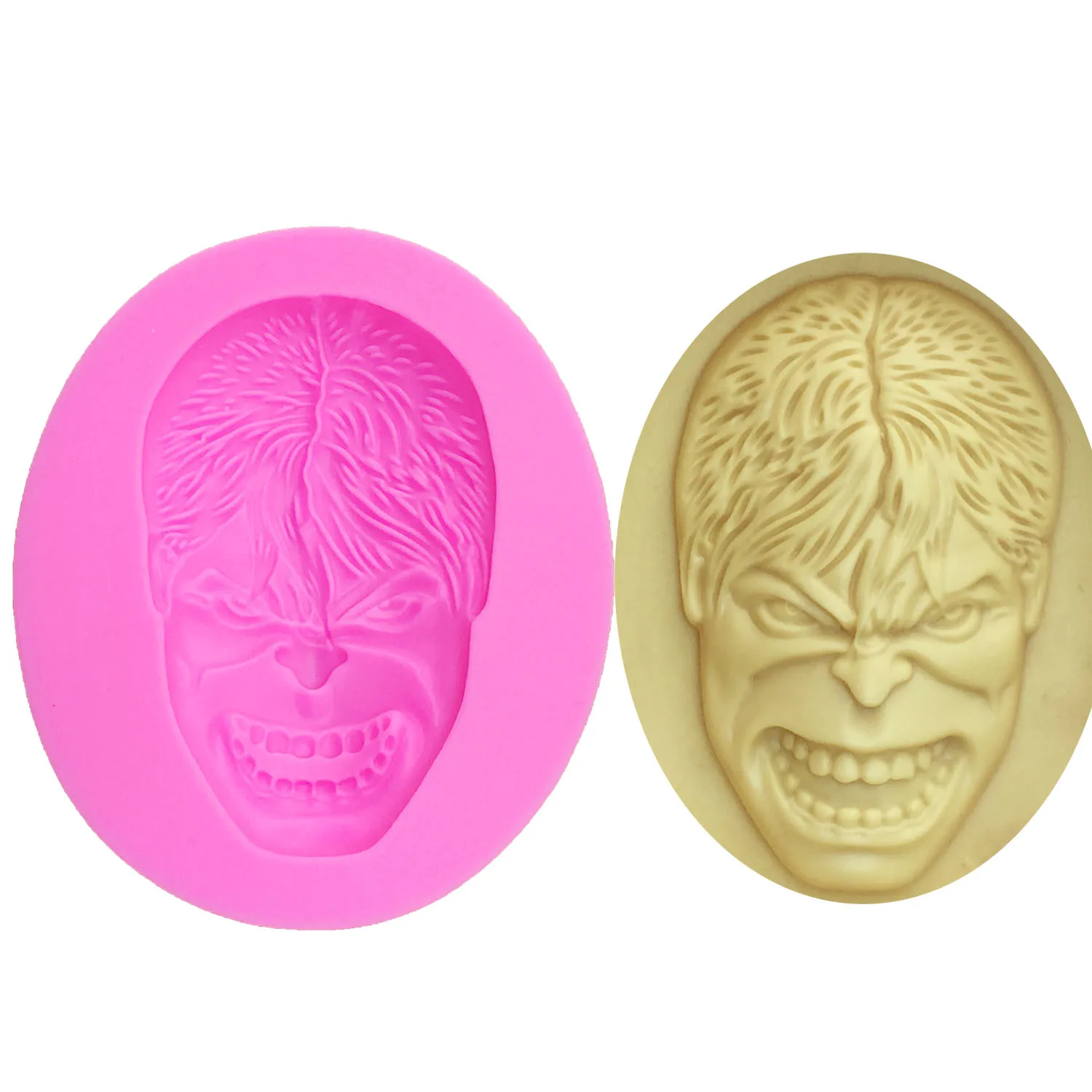 

M0374 Hulk Figure Silicone Cake Mold Clay Chocolate Candy Molds 3D Fondant Cake Decorating Tools Kitchen Baking molds