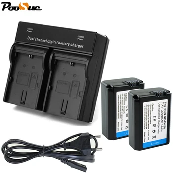 

NP-FW50 NP FW50 battery for SONY camera +Home Dual charger for Sony NEX-5C NEX5 NEX-7 NEX-C3 NEX-F3 SLT-A55 A33 A55 A37