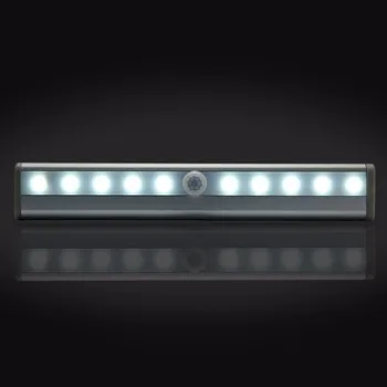 

Portable 10 LED Wireless Motion Activated Closet Cabinet LED Night Light Motion Detector Sensor Closet Light Lamp