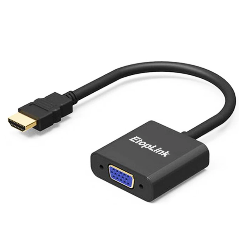 EtopLink HDMI-VGA адаптер цифровой в аналоговый видео аудио конвертер Кабель hdmi vga разъем