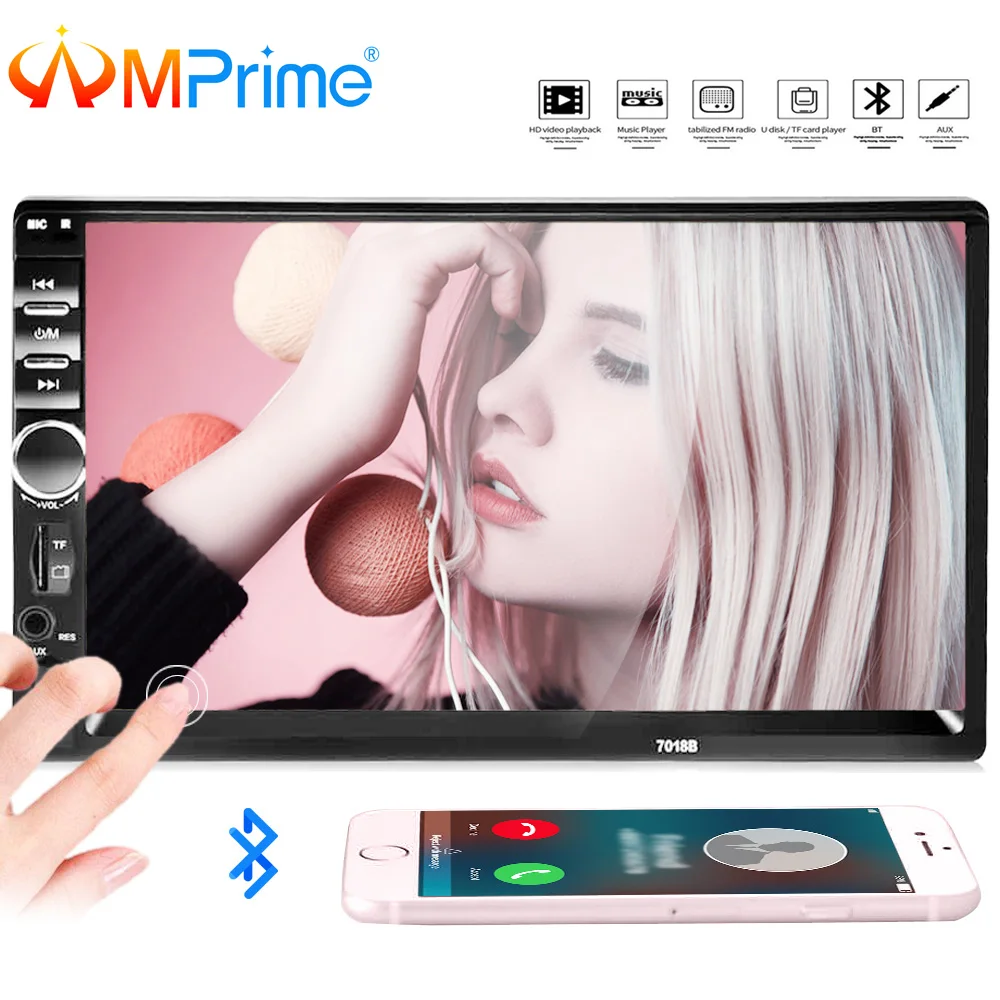 AMPrime 7018B Universal Car Multimedia Player Autoradio 2din Stereo 7\