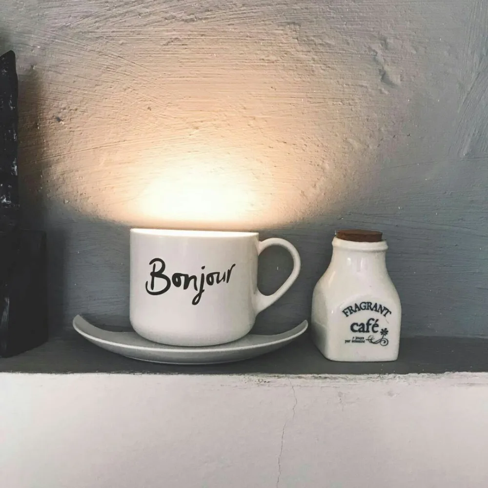 Copo de Café da Novidade Sensor de Luz da Noite Sala de Carga Usb para as Crianças Fumat Faça Você Mesmo Copo Voz Levou Lâmpada Home Deco Amigo Noite Luzes 10 Cheap led sensor lamp