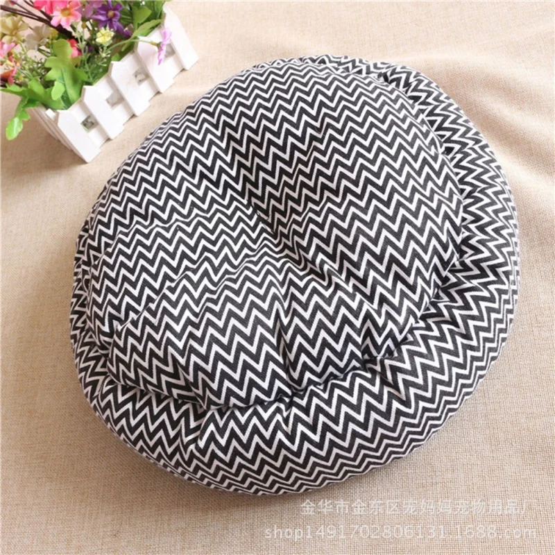 

Round Pet Beds For Small Dogs Soft Velvet Puppy Chihuahua Kennel Cat Mat Cushion House Thick Warm Dog Pad Cozy Nest