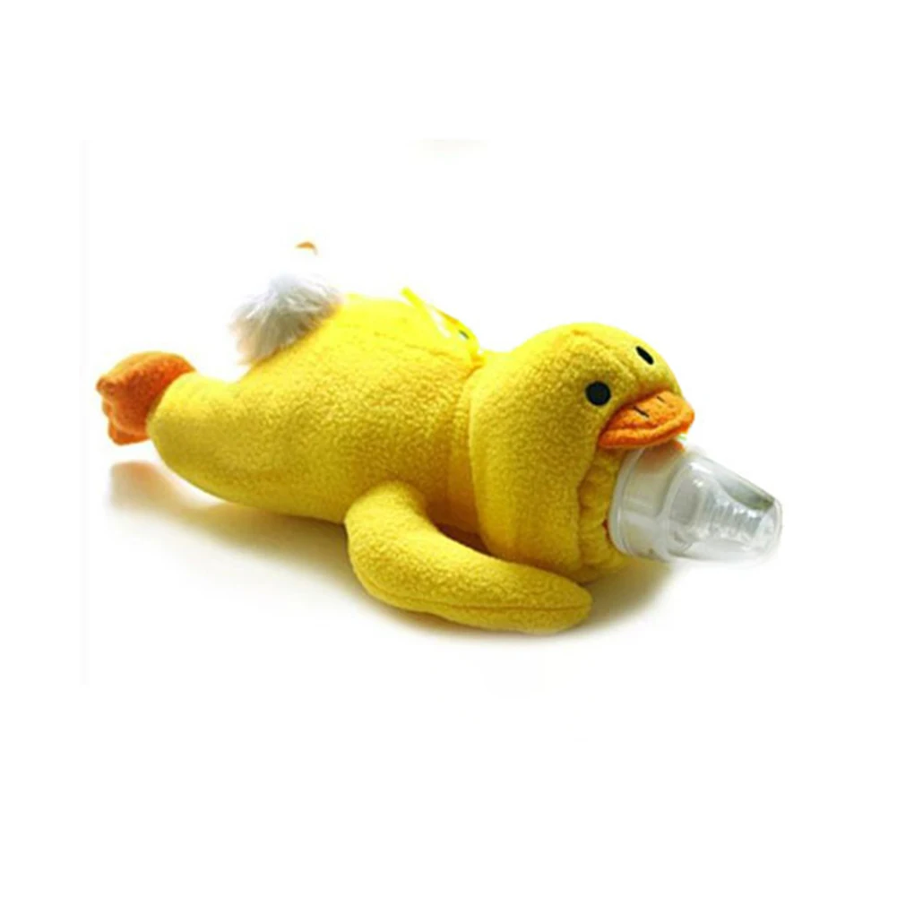 2018 New Baby Feeding Milk Bottle Insulation Cover Holder Feeder Thermal Bag Warmer Animal Plush Toy