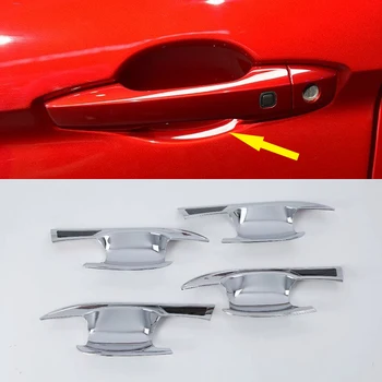 

For Mitsubishi Eclipse Cross 2018 ABS Plastic Exterior Door Handle Bowl Frame Cover Trim 4pcs Car Styling Accessories