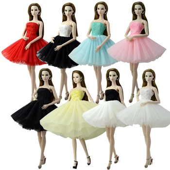 

NK One Set Doll Clothes Dress Fashion Skirt Party Gown For Barbie Doll Girl Best Gift G036 JJ