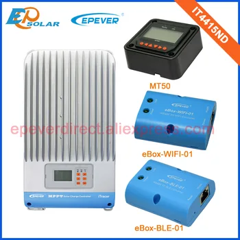 

iTracer series IT4415ND 45A 45amp solar panel charging regulators bluetooth and wifi function+MT50 remote meter