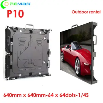 

Coreman 64*64cm P10 led display board outdoor matrix good price stage led video wall advertisement led display