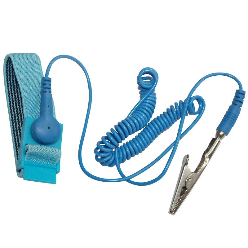 

2PCS Cordless Wireless Clip Antistatic Static ESD Wristband Wrist Strap Discharge Cables For Electrician IC PLCC Worke