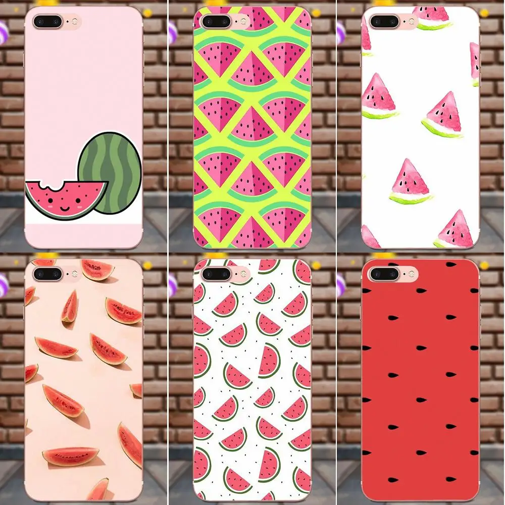 

For Moto G G2 G3 G4 G5 HTC 530 626 628 630 816 820 One A9 M7 M8 M9 M10 E9 Plus U11 Soft TPU Cases Skin Watermelon Melon Fruit