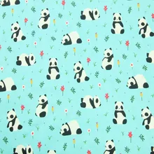 45X110 см(половина двора) хлопковая ткань для девочек с рисунком панды, собаки, одежда домашний текстиль, наволочка, занавеска, Sewing-BK297