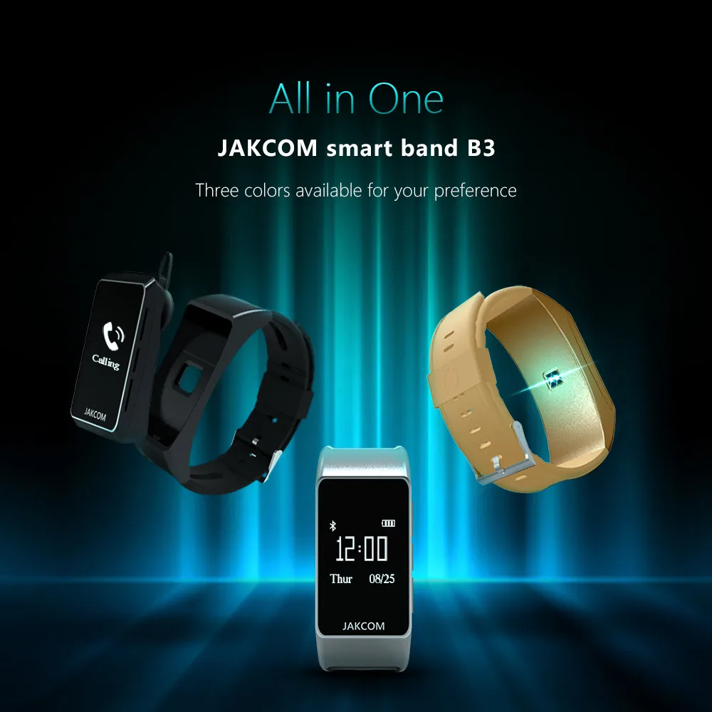 Jakcom B3 смарт-браслет Лидер продаж в виде браслетов, как смарт-браслет ip68 radiance a3 smartwatch pulsera presion arterial