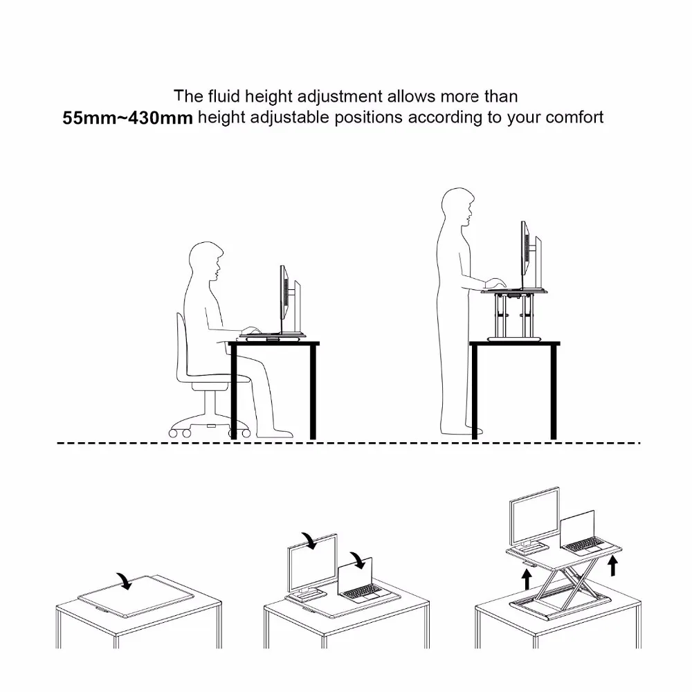 Столик на ножках постоянного тока в переменный конвертер, с регулировкой по высоте, сидеть стойка стол Алюминий подставка для ноутбука из-за цветопередачи монитора и ноутбука сидеть постоять за считанные секунды