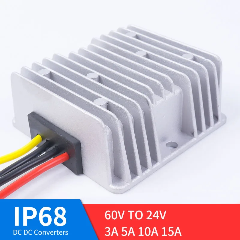 

DC 60V TO 24V 3A 5A 10A 15A DC Power High Quality Converter Step-Down DC Regulator for Automot