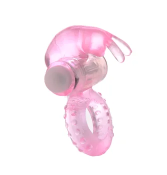 pink rabbit delay Rings Massage man Stick Masturbation Enhance ring sex tool stimulate Utensils Vibrator silicone brush 2