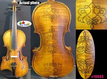 

Hand-made solid wood Strad style SONG Brand maestro violin 3/4 #10603