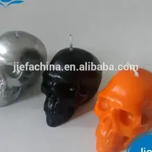 Хэллоуин восковая свеча "череп", черная свеча "череп" s