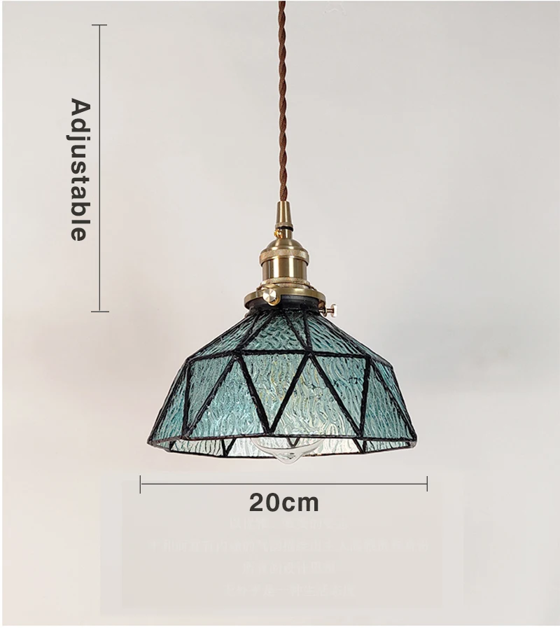 Современный кантри подвесные светильники стекло в японском стиле подвесной светильник E27 прикроватный проходу кухня украшение дома подвесной светильник