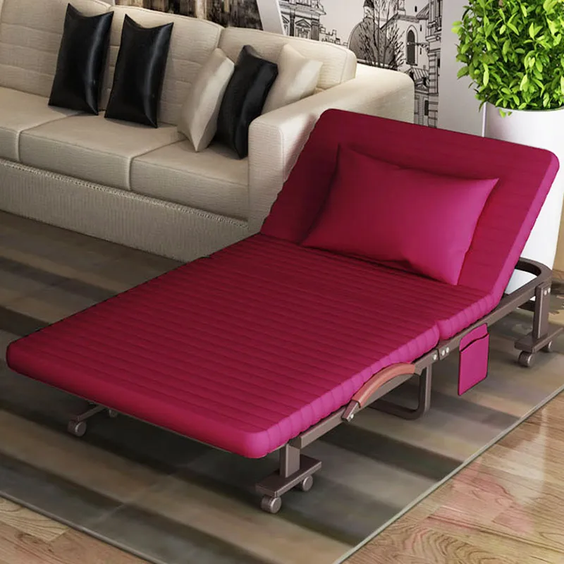 High quality folding bed single bed double bed siesta nap office 1.2 meters a simple portable camp bed High quality folding bed single bed double bed siesta nap office 1.2 meters a simple portable camp bed