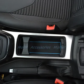 

New Stainless Steel Center Cup Holder Bezel Trim For Ford Focus 2015 2016 2017
